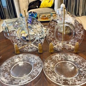 Fostoria Plates Set of 5